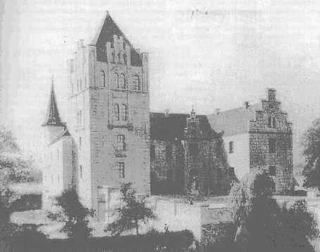 Stavenow Castle shown on an old engraving.